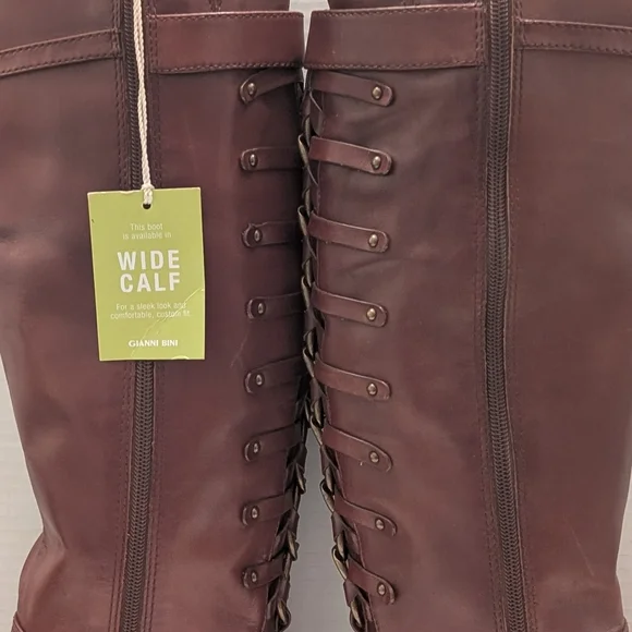 NWOT Gianni Bini Brown Over the Knee Boots Size 8 - Picture 4 of 15